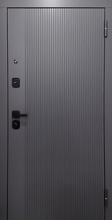 Стальная квартирная дверь с панелями МДФ «антрацит»